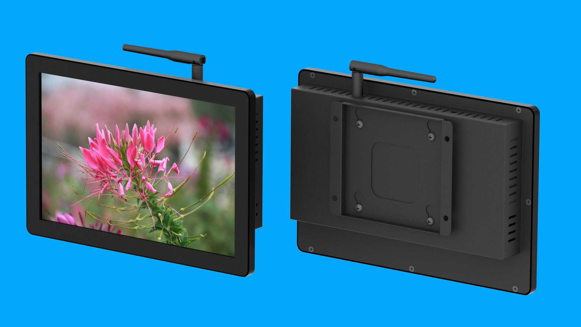 10.1寸21款壁掛純平黑色效果圖