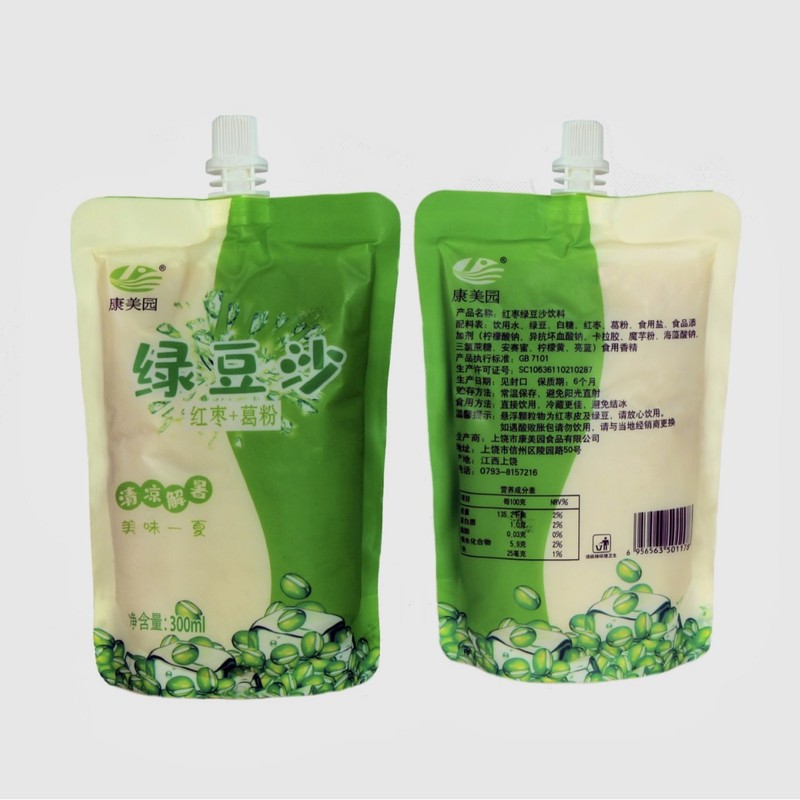 Kangmeiyuan 袋入り緑豆スムージー 300 ミリリットル * 30 カップ/箱涼しくて暑い夏を和らげるポータブル緑豆スムージー工場卸売|undefined