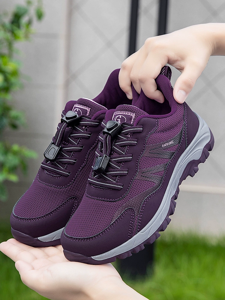 Обувь для отдыха для мамы, спортивные туфли, прогулочные туфли, осень, для среднего возраста, мягкая подошва