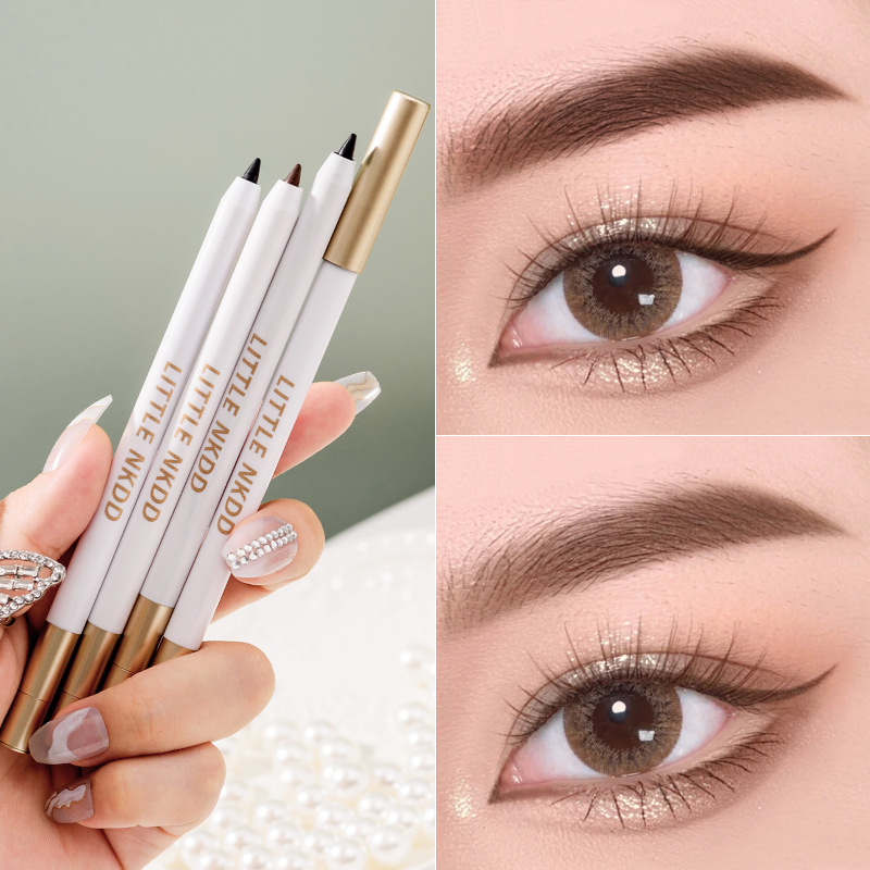 Nicole ding eyeliner glue pen does not faint and does not fade pencil type lasting anti-sweat eyeliner for beginners