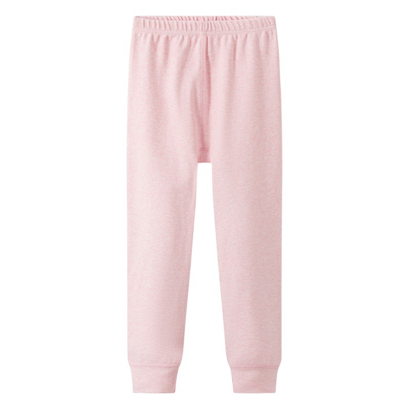 Boneless Children's velvet colored cotton long Johns boys and girls pajama pants cotton warm trousers cotton wool pants Class A