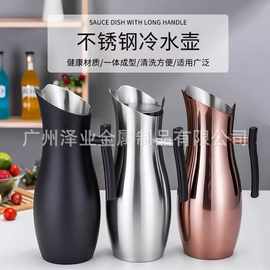 跨境外贸不锈钢冷水壶大容量水扎壶奶茶壶果汁壶冷白开扎壶