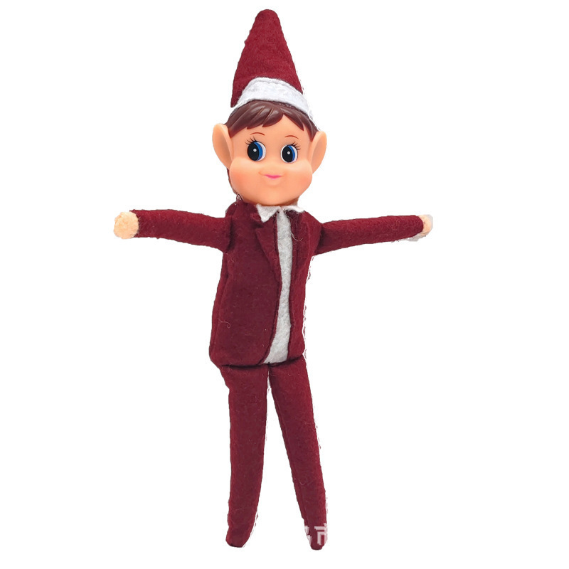 外国貿易クロスボーダー本棚赤い人形エルフ人形クリスマスツリーペンダント長脚人形ぬいぐるみ男の子と女の子用|undefined