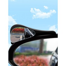 汽车后视镜雨眉小圆镜一体反光镜盲点镜倒车镜遮挡雨板防雨水神器