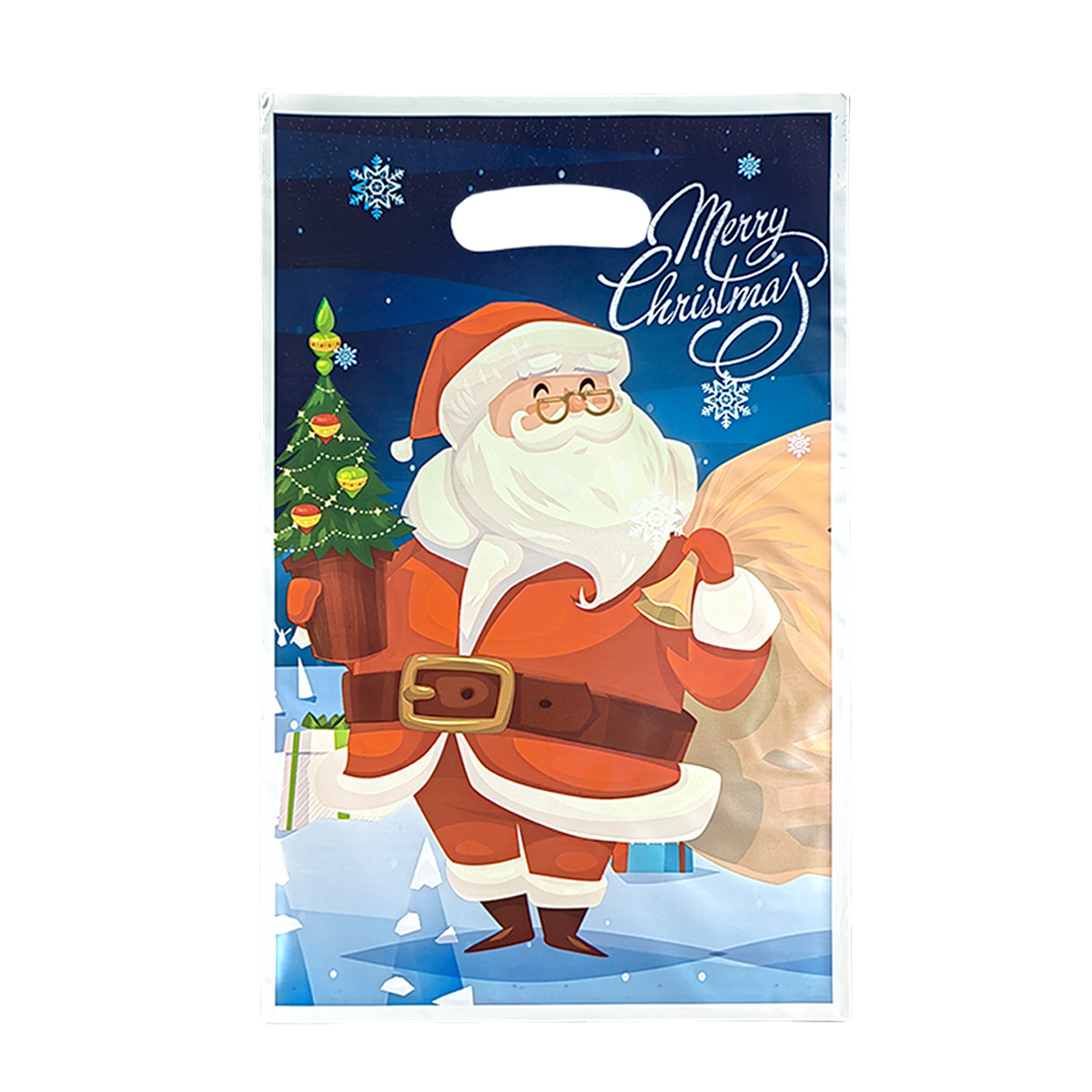 Nueva caricatura transfronteriza Navidad Wanpai par bolsa de regalo Santa Claus árbol de Navidad alce película de perlas bolsa de regalo