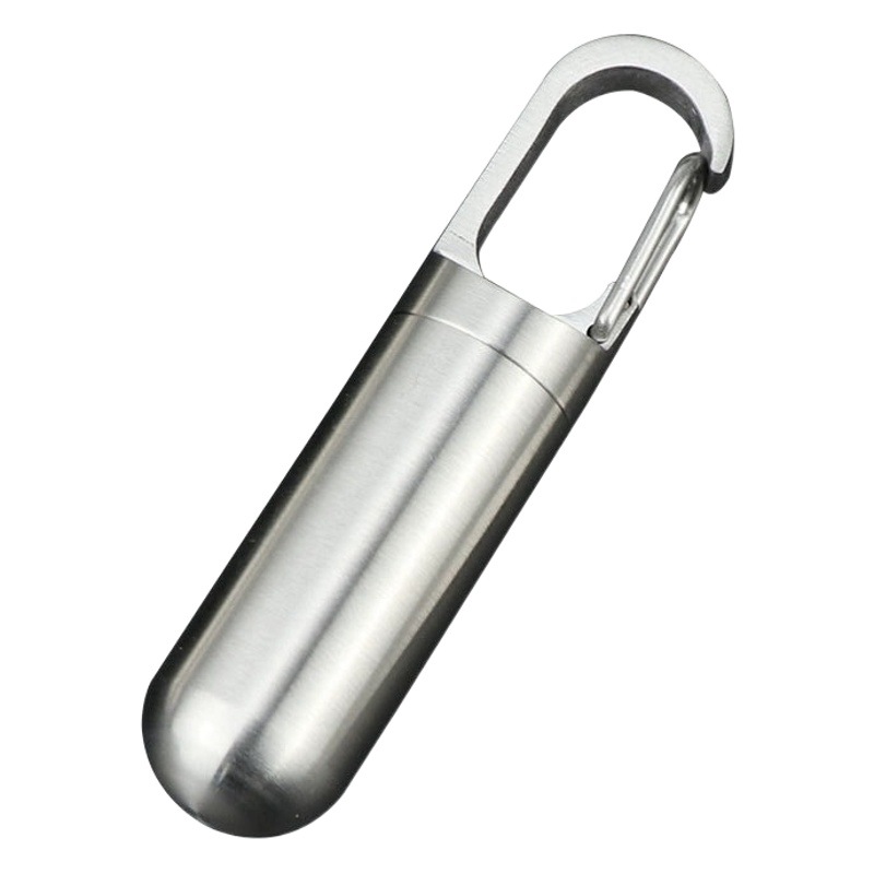 Mini botella de medicina de acero inoxidable a prueba de humedad a prueba de agua almacén portátil tamaño pequeño caja de medicina caja de pastillas piezas botella de almacenamiento a prueba de polvo