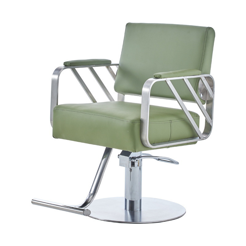 Fábrica directa barbería silla salón de peluquería silla de corte de pelo elevador red silla de acero inoxidable corte de pelo