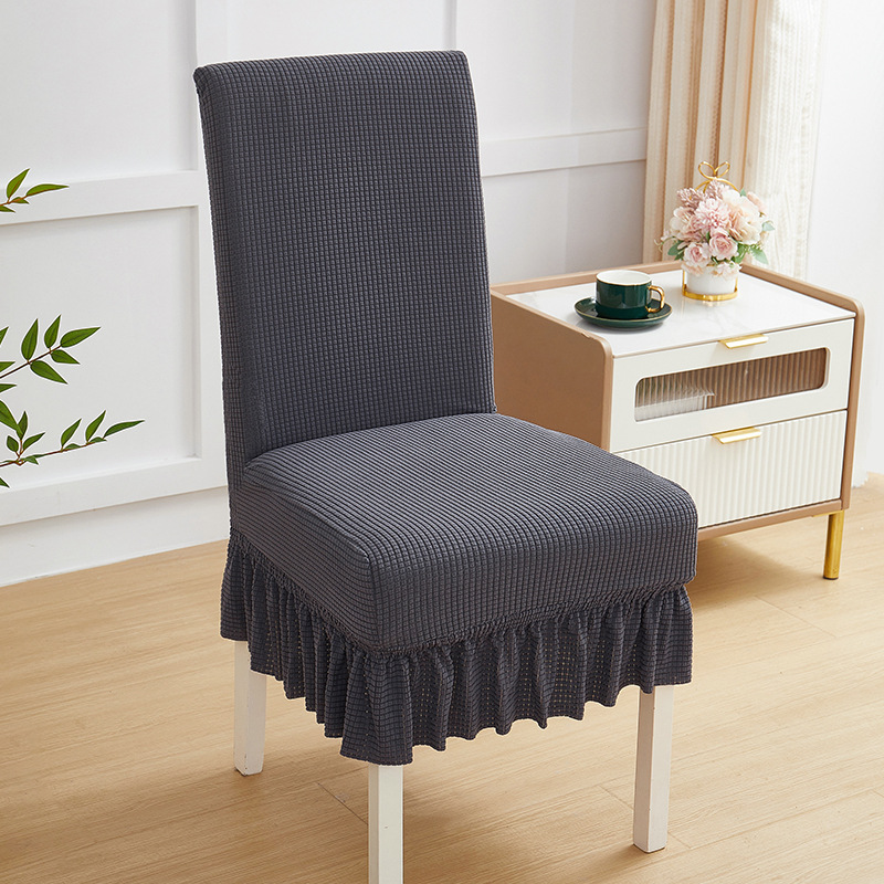 Cuadernas de asiento de asiento de comedor doméstico de cuatro estaciones cubierta de asiento todo incluido cubierta de asiento curva universal cubierta de protección de mesa elástica