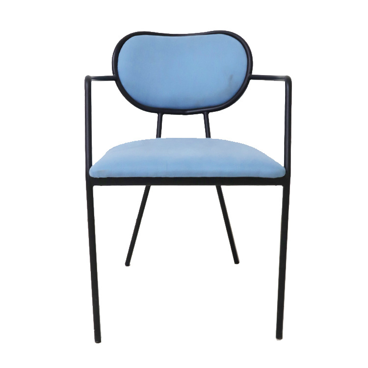 sillas de comedor sillas de comedor modernas y simples sillones de respaldo de metal lujosas sillas de comedor de alto nivel