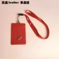 Genuine leather-sheepskin pattern red