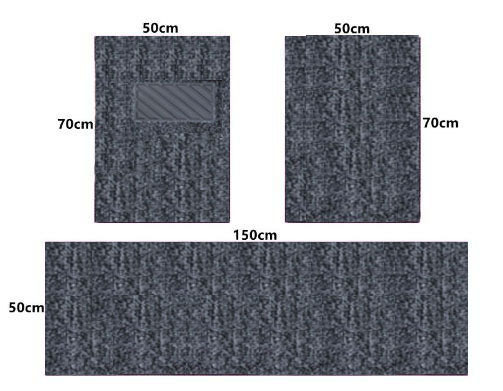 Universal Wear-resistant Floor Mat Anti-slip Easy-to-clean Universal (Universal Foot Pad) - anti-slip-large-burr-elegant-gray-high-quality-chenille-one-piece-for-driver-side