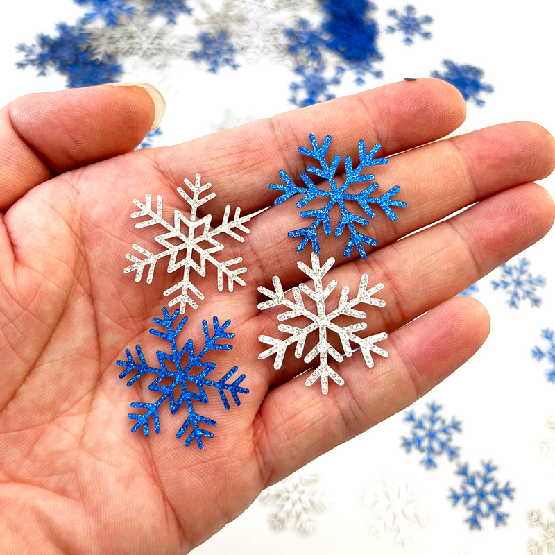 Navidad transfronteriza decoración de fiestas decoración confeti nieve de papel 120pcs al por mayor