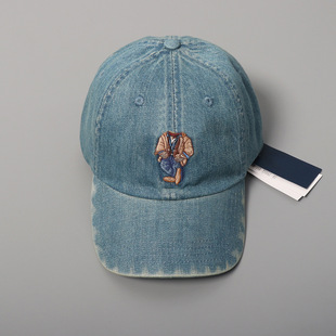 New American foreign trade embroidery cartoon Denim baseball cap cap casual cap