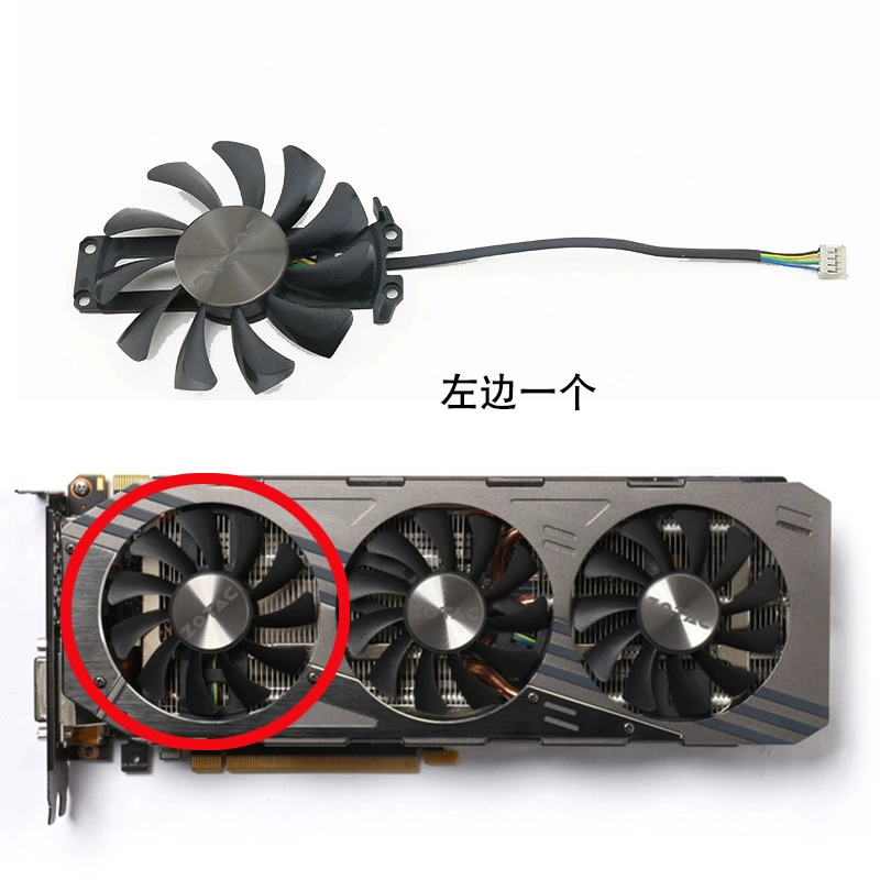 Подходит для ZOTAC/Sauda вентилятор системы охлаждения видеокарты GeForce GTX 970 4GB GA81S2U
