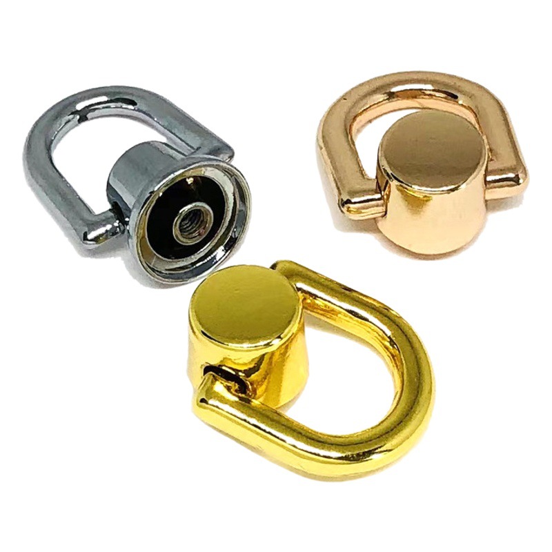 Zinc Alloy Ring-Shaped Head Screws and Fasteners for Bags, Phone Cases, and Luggage Hardware