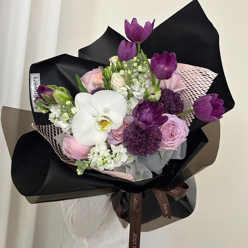 Internet celebrity thin flower wrapping paper Fenghua art paper roll thickened kraft paper flower bouquet wrapping paper flower art flower shop