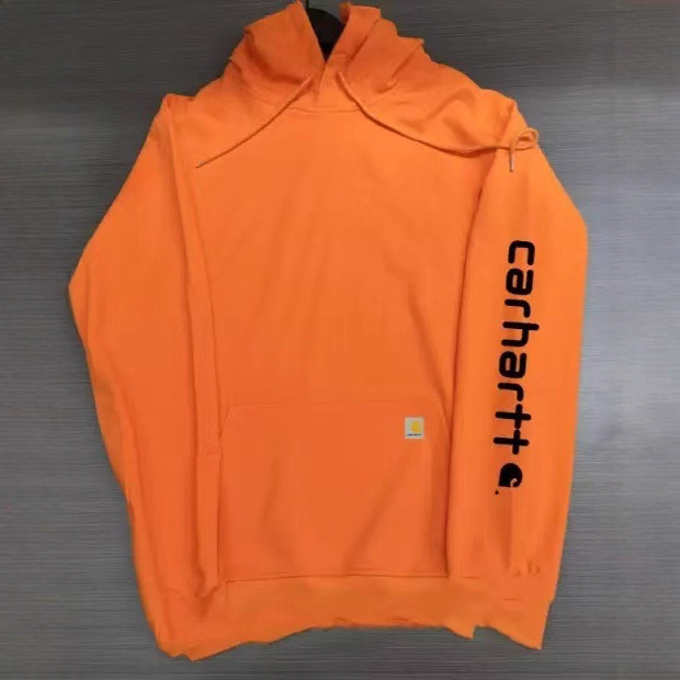 Hot Selling Cross-Border Amazon European and American Trendy Brand Carhartt Hoodie Plus Velvet Sweatshirt Men's and Women's Pullover Manufacturer Wholesale