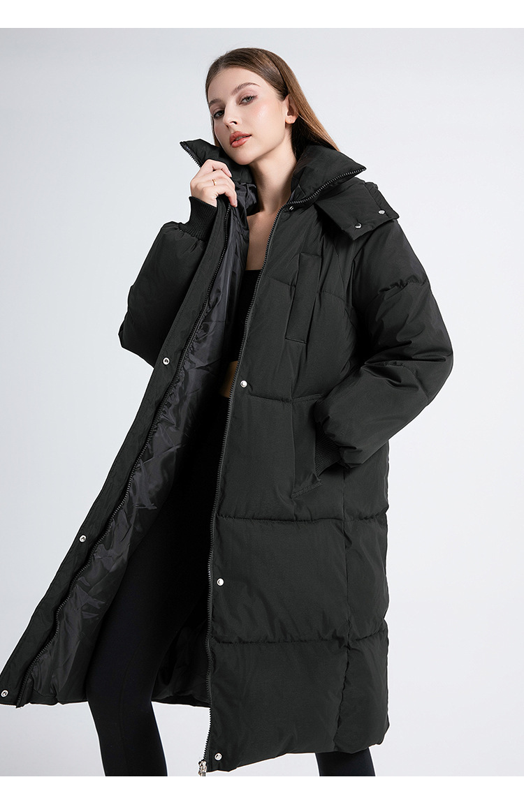 Women's Long Padded Coat Oversized Hooded Parka For Winter_voghion.com