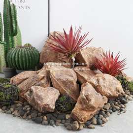 庭院景观石摆件园林假石头拍摄道具室内雕塑造景悬挂泡沫石头