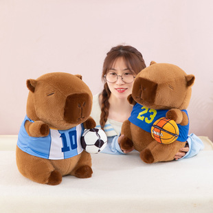 Sports Fashion Creative Basketball Football Capi Doll Soft Cute Shape Healing Cute Pet Childlike Plush Doll