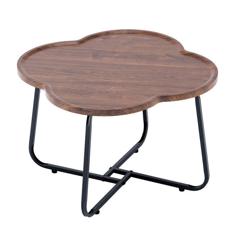 Salón de estar pequeño hogar mesa de té redonda sofá de lujo ligero combinación de armario lateral balcón simple mesa redonda móvil