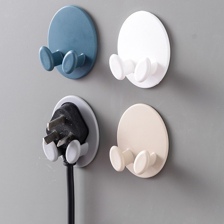 Power Socket Holder Storage Rack Kitchen Wall-Mounted Plug Hook Power Cord Organizer Bracket Wholesale