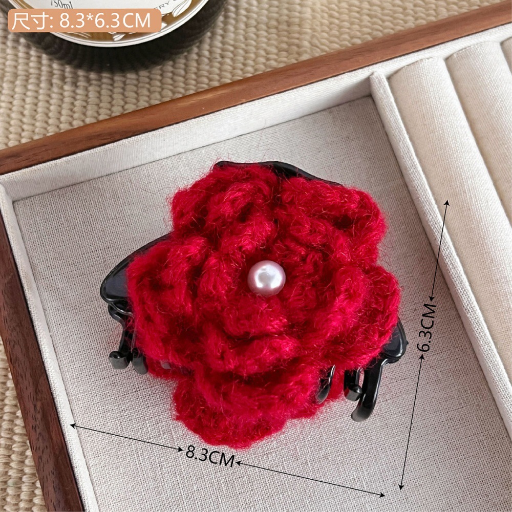 Simulación super inmortal lirio clip de cabello adornamiento de cabello de alto nivel detrás de la cabeza rascar clip de pescado sensación de buceo clip de atmósfera