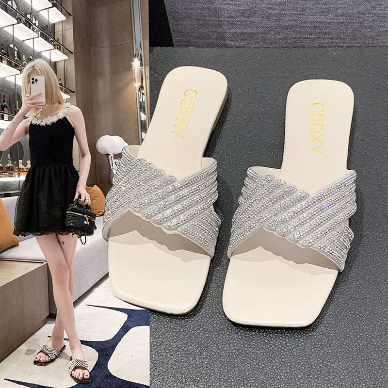 Размер 35-42, женская обувь больших размеров, 41–43, сандалии на плоской подошве, женская летняя верхняя одежда с юбками, тапочки для отдыха на море