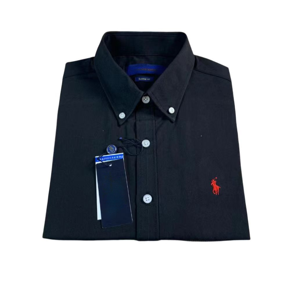 Camiseta de solapa bordada estándar de caballo RL de verano Camiseta POLO de hombre transfronterizo Camisa de negocios de manga corta de comercio exterior