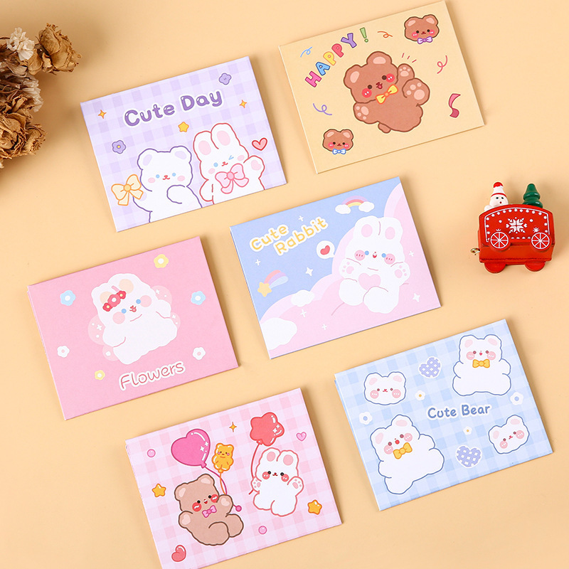 Romance Cure Pintura al óleo Estilo Tarjeta de felicitación navideña para niños Deseos de agradecimiento Regalo de cumpleaños Tarjeta pequeña Tarjeta de mensaje de viento ins