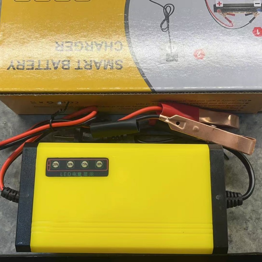 高品质背负式电瓶智能充电器工厂现货智能电动车摩托汽车电瓶充电