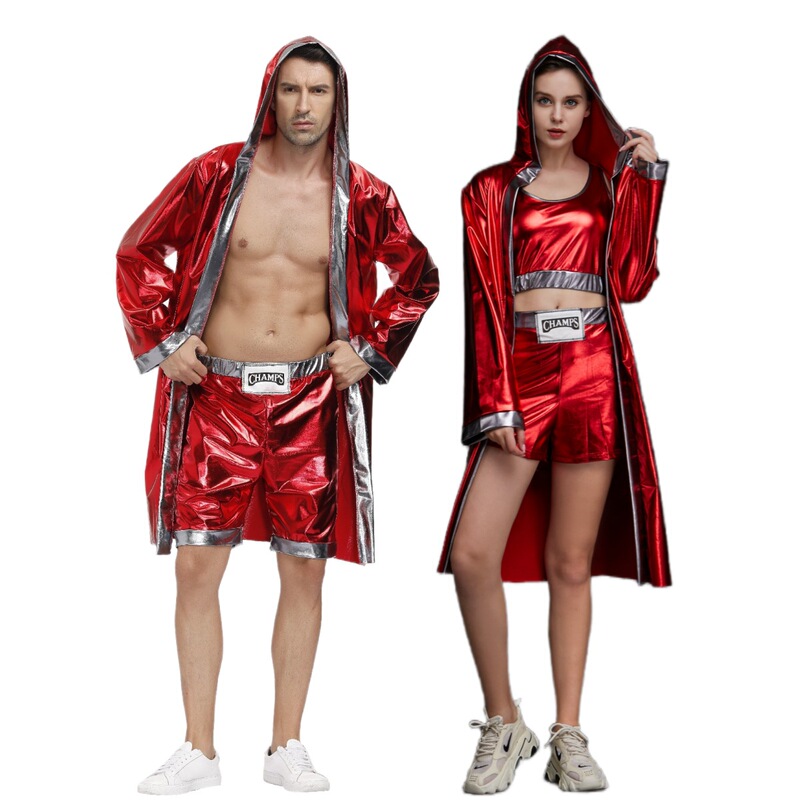 split size adult boxer halloween club dance party men and women adult male boxer costume