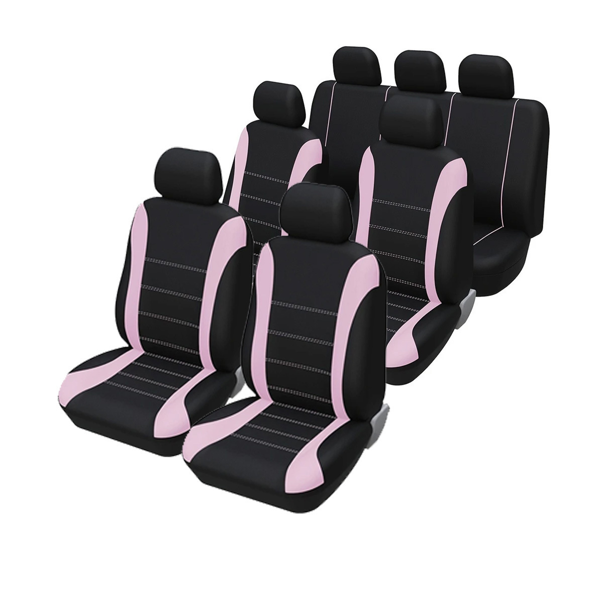 Cinco asientos generales, siete asientos, cubierta de asiento de furgoneta transfronteriza para diseño de línea de cintura, cojín de tela al por mayor