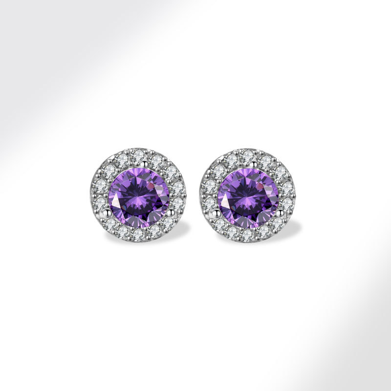 7g Weight 925 Sterling Silver Ear Needle Material Birthstone, Zircon Inlay Material Ear Studs Classification 1 Pair Quantity Office, Date Occasion 925 Sterling Silver Material Geometric Pattern Women's Gender Plating, Inlay Design Elegant, Streetwear Style 1 Pair 925 Sterling Silver Birthstone Zircon 925 Sterling Silver Earrings Geometric Ear Studs 7