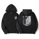 Cross-border 2D in stock Attack Giant Sweater Mikasa Allen Survey Corps Hooded Hoodie Sweater Coat Tide