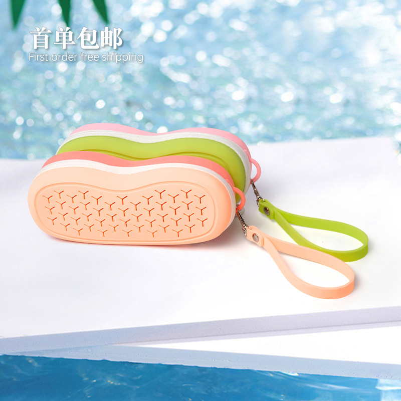 New silicone swimming goggles storage case, multifunctional breathable silicone storage case, portable storage bag for outdoor sports New silicone swimming goggles storage case, multifunctional breathable silicone storage case, portable storage bag for outdoor sports