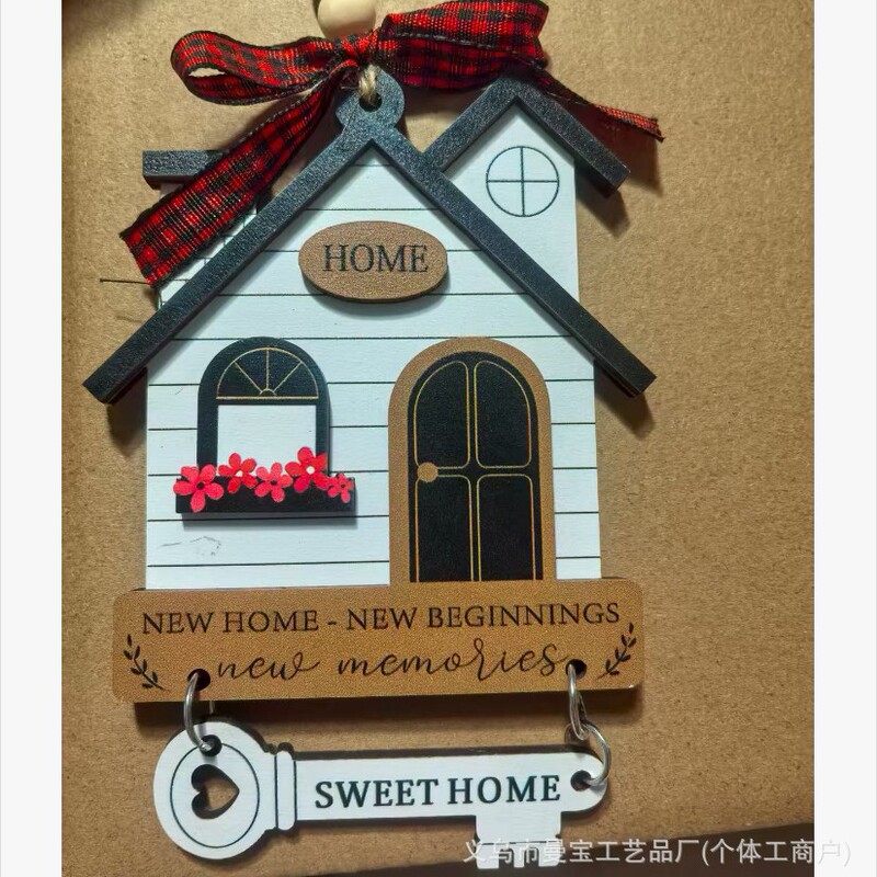 クリスマスペンダント木製ラウンド木材チップ家庭用装飾品クリエイティブクリスマスボール小道具ギフト木製工芸品|undefined