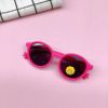 Fashionable retro children's trend silica gel sunglasses suitable for photo sessions, Korean style, eyes protection
