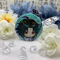 Peripheral badges, Mandrill fan badges, two-dimensional barcode COS anime game gifts