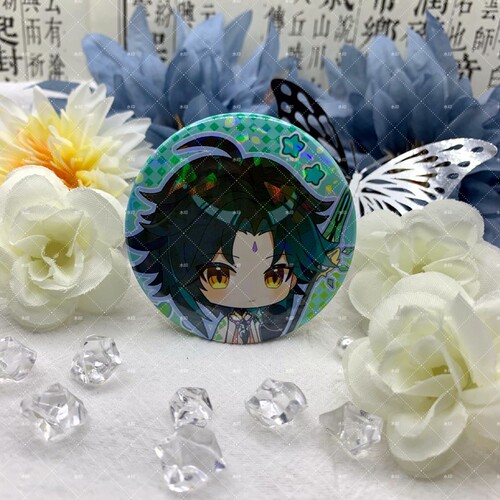 Peripheral badges, Mandrill fan badges, two-dimensional barcode COS anime game gifts