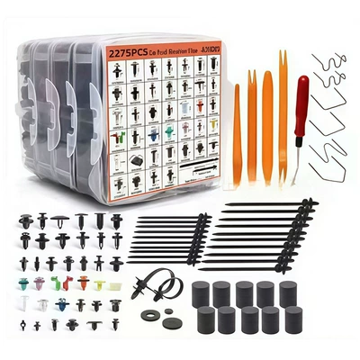 2275Pcs Universal Automotive Box Set of Clips for Fenders, Door Panels, Fasteners, and Expansion Screws