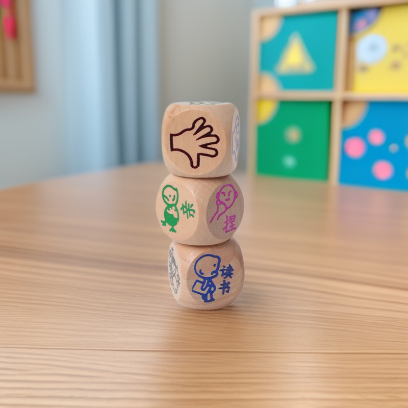 Travel bamboo dice