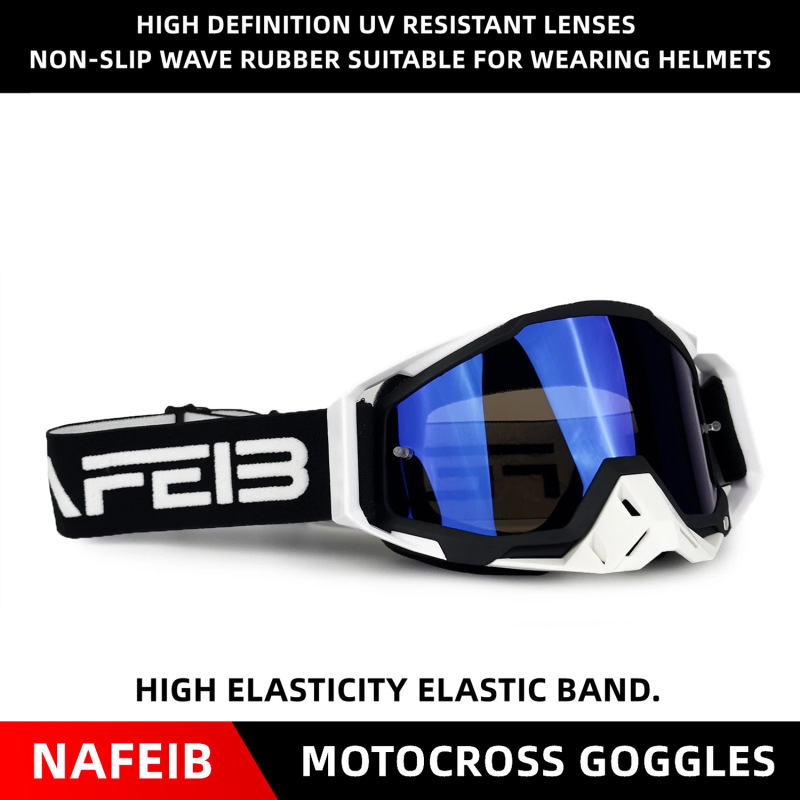 Cross-Border Nafeib Motorcycle Goggles Outdoor Sports Off-Road Windproof Motorcycle Goggles for Men and Women Ex100 Cross-Border Nafeib Motorcycle Goggles Outdoor Sports Off-Road Windproof Motorcycle Goggles for Men and Women Ex100