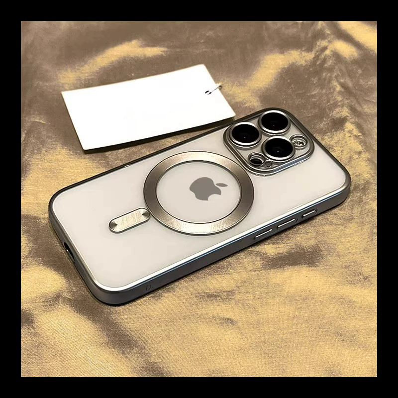 Защитный чехол для телефона (Apple) для серий iPhone 11–16, матовое покрытие, магнитное кольцо, камера-нгид