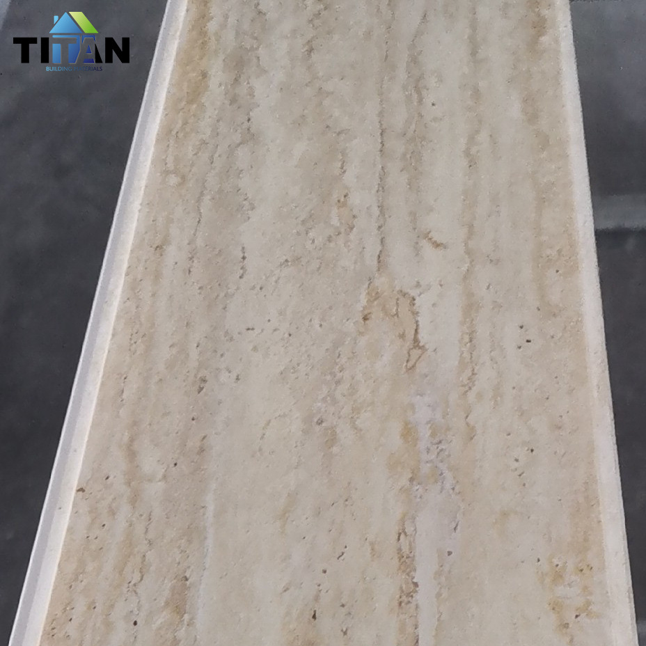 PVC tira de plástico fuelle de techo cocido techo sala de estar dormitorio baño material de decoración 30cm