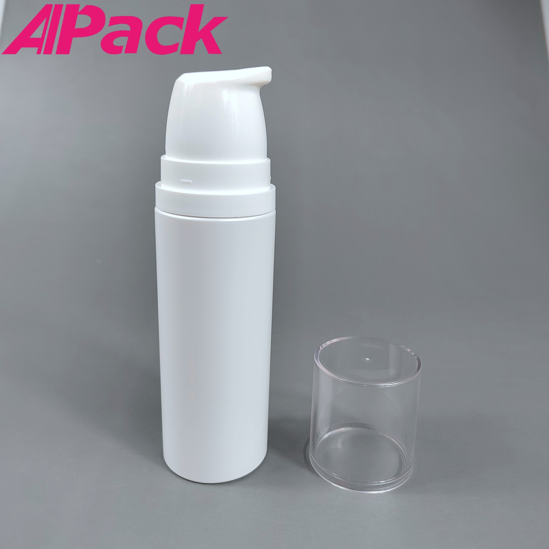 按压式白色磨砂矮胖型80ml-150ml鸭嘴泵头塑料乳液瓶 分装瓶