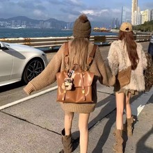 2025新款山行系列游历公文包英伦复古剑桥包斜跨通勤大容量双肩包