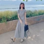中长款夏季大码小众t恤裙