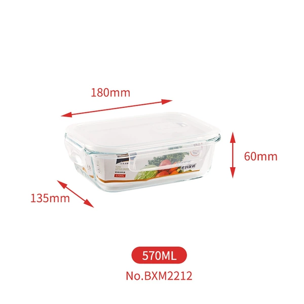 Rectangular, 570 ml
