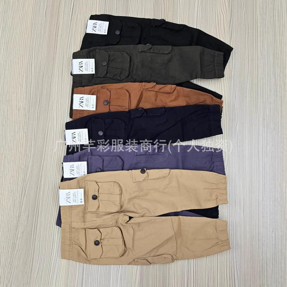 Niños pants wholesale niños ropa de trabajo pantalones niños grandes rectos street dance niños de moda